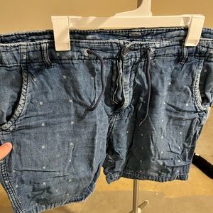 Flat Front Old Navy Dark Blue Shorts